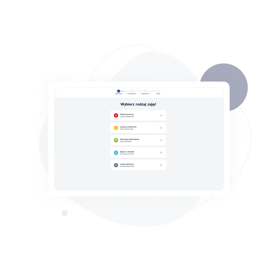Obsługa zapisów na różne zajęcia