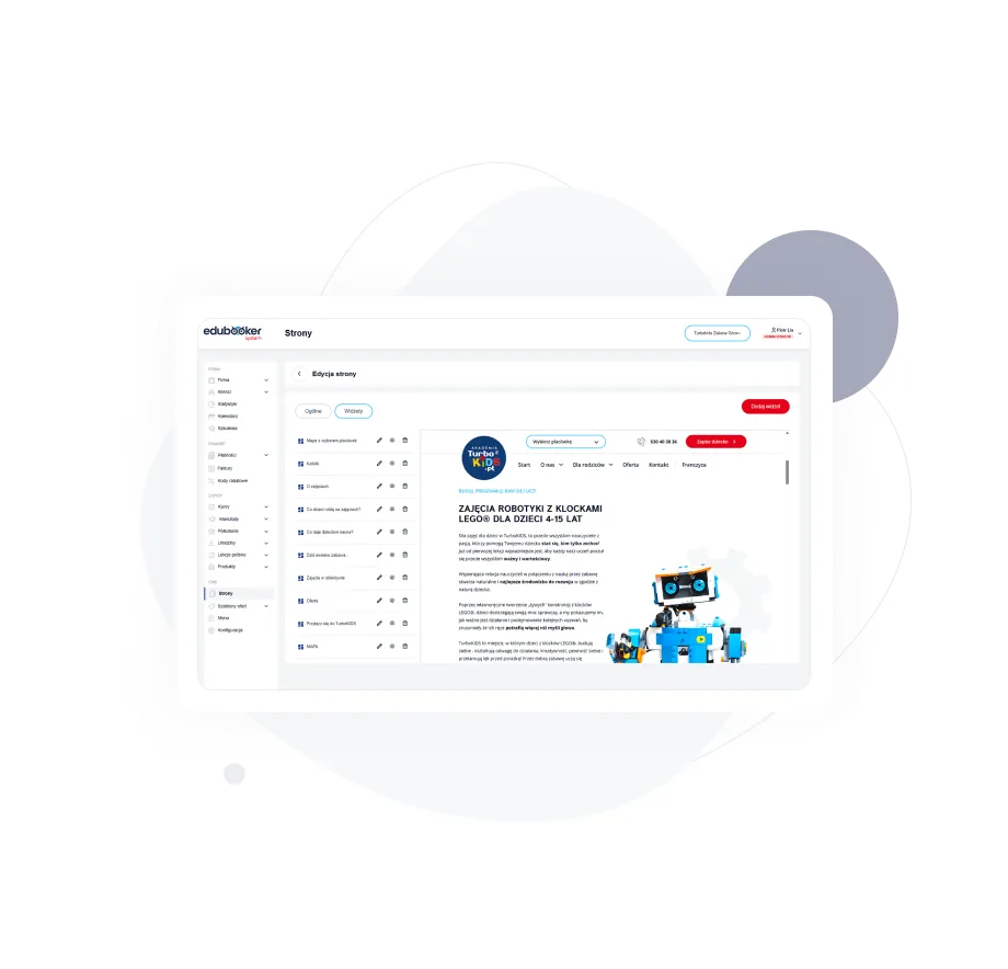 Brak profesjonalnej strony www z zapisami